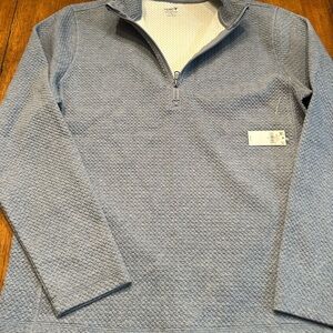Old Navy Active Recharge Fleece Blue Quarter-Zip Sweater
